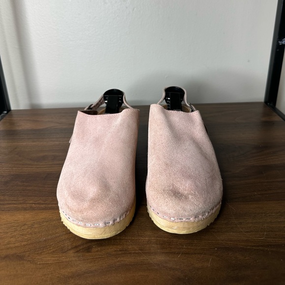Hanna Andersson Pink Suede Slip On Clogs 41 - Picture 3 of 7